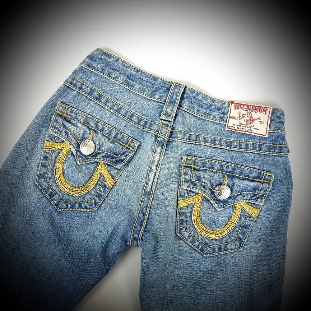 TRUE RELIGION Rainbow Joey 26x30 Blue
